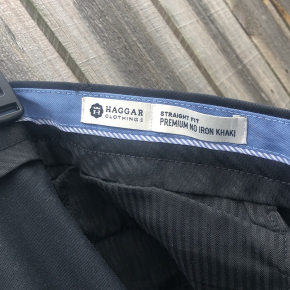Haggar Men’s Black Dress Slacks - Picture 3 of 4